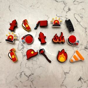 15 Fire Fighter Rescue Crocs Jibbitz Symbol Shoe Charms